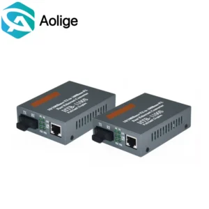 Optical Media Converter HTB-1100S 25 km 10/100 Mbps RJ45 Singlemode Single Fiber TX RX SC 1550nm
